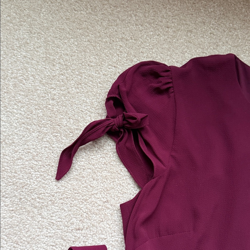 Gal Meets Glam Burgundy Midi Dress - Picture 3 of 10